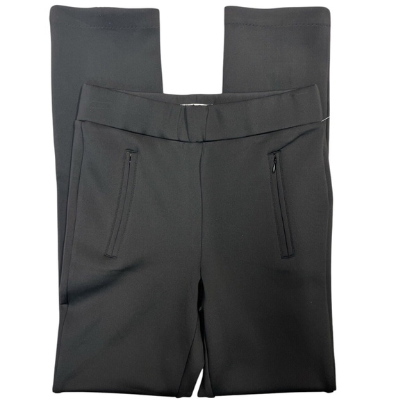 Good American Scuba Slim Black Split Zip Leg Zip Pockets Stretch Small Size 1 - Picture 2 of 15